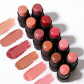 Custom Private Label Vegan Korean Blush Stick Waterproof Cream Blush on Cheek Lip Eye Makeup Rubor Maquillaje Stick De Blush
