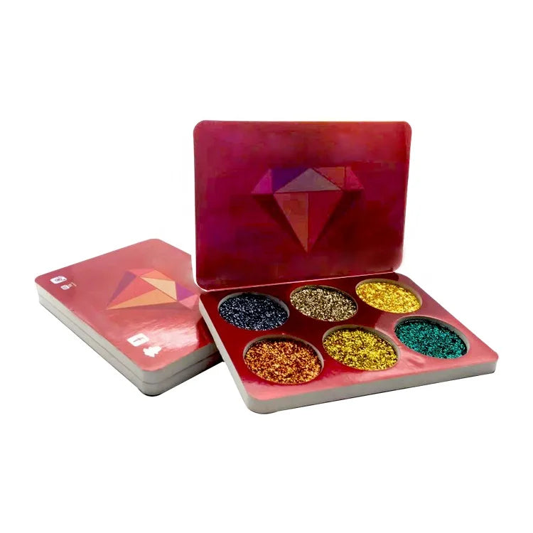2026 Most Popular New EVA Eye Shadow Palette Custom Logo Shimmer Metallic Luminous Mineral Powder Multi-Color Waterproof