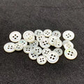 Wholesale Customizable White Mother of Pearl 4-Holes Button Polished Shirt MOP Shell Premium Quality Clothing Accessory