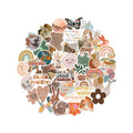 Custom Printed Die Cut Summer Holiday PVC Stickers Cartoon Style DIY Vinyl Scrapbook Decals for Travel Luggage Phone Car