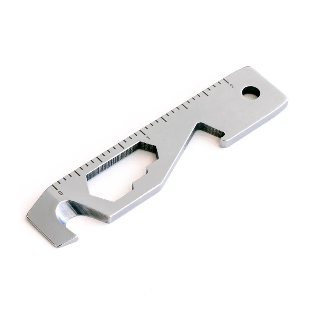 10-in-1 Camping Tour Pocket EDC Keychain Tool Portable Stainless Steel Screwdriver Wrench Bottle Opener DIY Multifunction OEM
