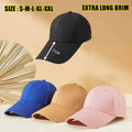 Many Colors Blank Long peak Brim Cotton 6 Panel Baseball Cap Custom Embroidery logo Black Caps for Men