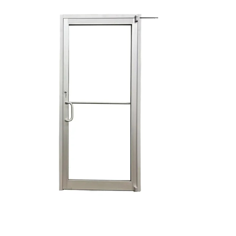 HANGXING Heavy Duty Modern Aluminum Entrance Doors with Double Tempered Glass Hurricane Impact Sound Insulated & Energy Saving