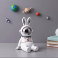 Penew Design Crafts Astronaut Cute Rabbit Sculpture Office Desktop Resin Ornaments Gift