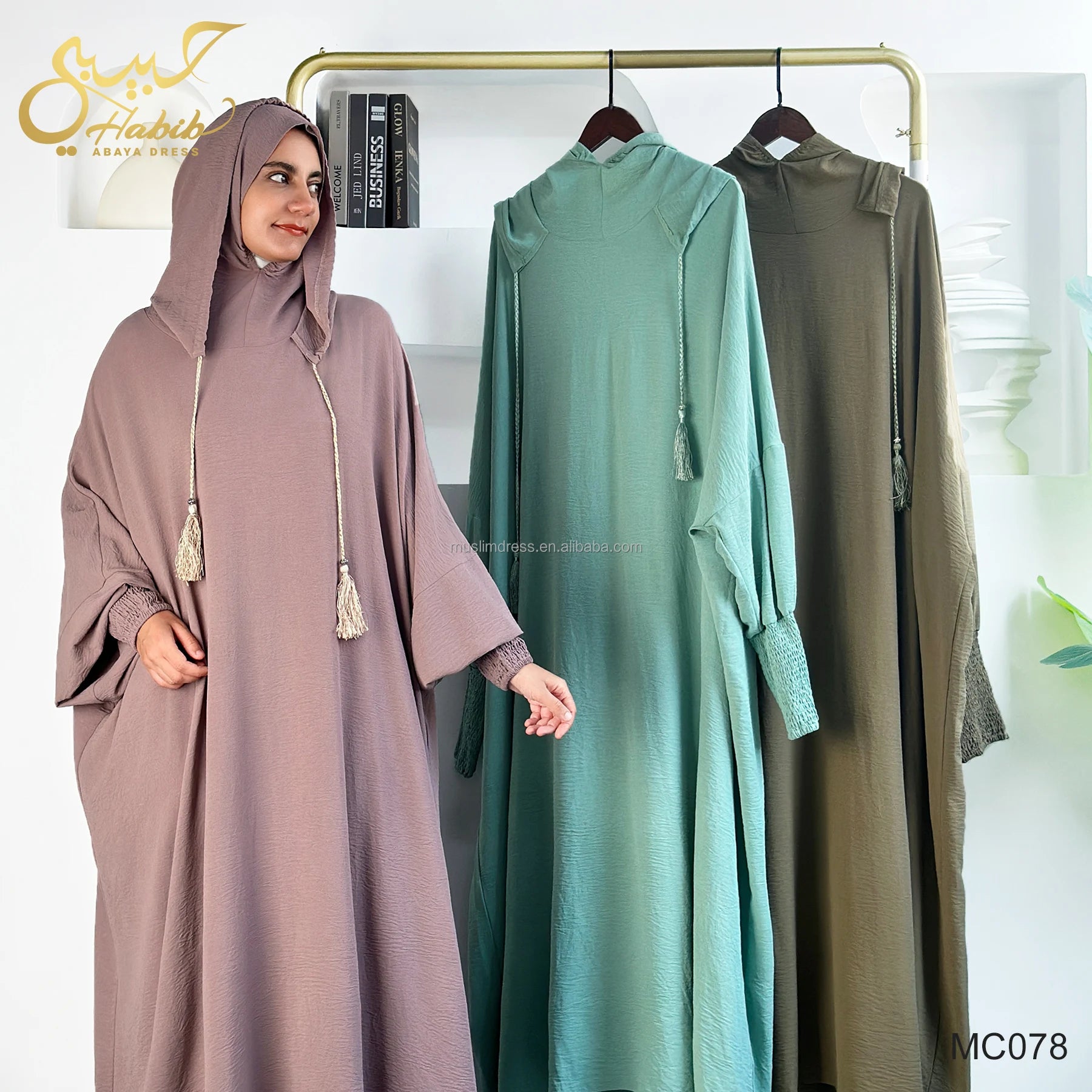 Ramadan EID Prayer Hooded Abaya Women Muslim Dress Modest Dubai Turkey  Prayer Islamic Clothing for Femme Musulmane