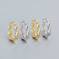 Wholesale 925 Silver Earrings for Women Luxury 18K Gold Plated Minimalist Sterling Silver Hoop Earrings Jewelry Manufacturer