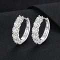 Luxury Moissanite Earring 925 Sterling Silver Fine Jewelry Earrings Wedding Gift for Guests Earrings Women