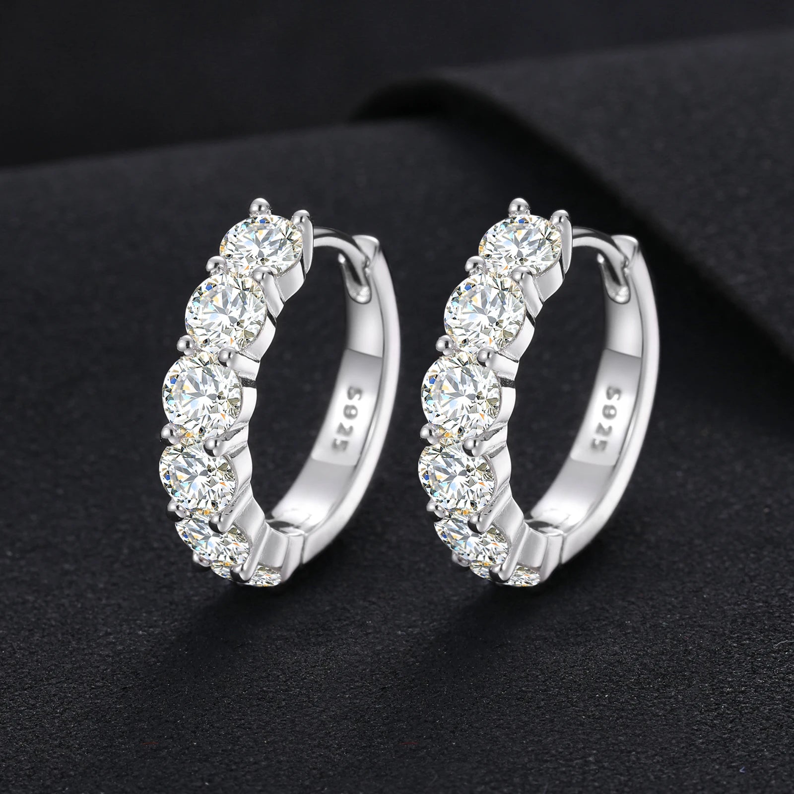 Luxury Moissanite Earring 925 Sterling Silver Fine Jewelry Earrings Wedding Gift for Guests Earrings Women