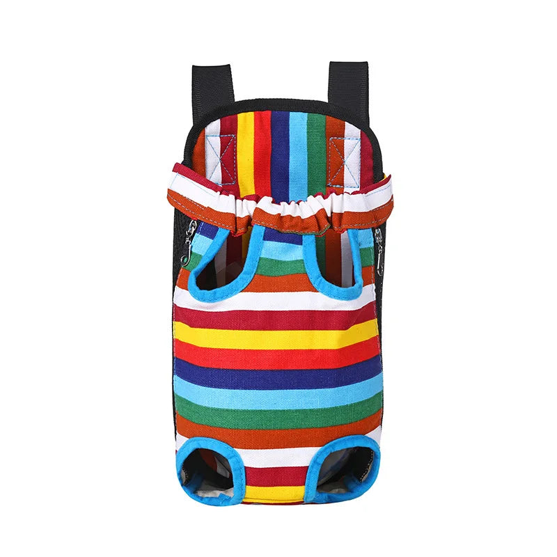 Ready to Ship Canvas Pet Front Carry Chest Bag Custom Logo Foldable Airline Approved Dog Travel Carrier