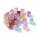 PandaHall 500g Crackle UV Plating Geometric Prismatic Acrylic Beads DIY Mobile Phone Car Hanging Accessories