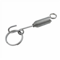 Multifunction Pet Cage Door Spring Lock with Ring Extension Spring Latch with Hook for Animal Cage Door Spiral Spring Locking