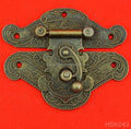 Stock Supply Box Accessories 82 X 65mm Extra Large Sized Zinc Alloy Antique Metal Locks for Jewelry Boxes