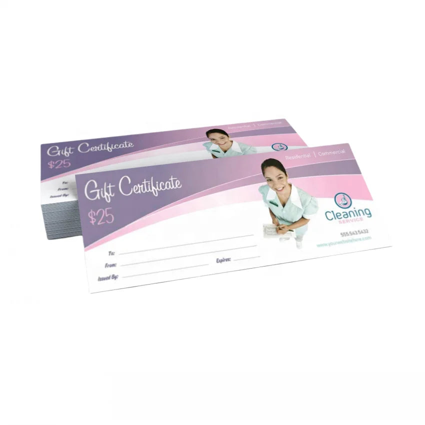 KY-C121 Free Design Free Sample 350gsm Paper Cardboard Printing Service Gift Card Business Card Door Hanger Flyer