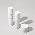 Luxury Round White 50ml 80ml 100ml Frosted Plastic Mist Spray Lotion Pump Bottle Empty Skincare Packaging Custom Logo Printing