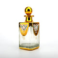 Luxury Empty Glass Display Bottle 450ml Uv Engraved Display Bottle