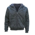 Fitspi Mens Hooded Hoodie Winter Jacket Sweater Sherpa Fur Lining Zip up Closure Stylish Warmth