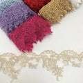 Exquisite Multi-color Bridal Clothing Accessories DIY Headdress Embroidery Lace Border Lace