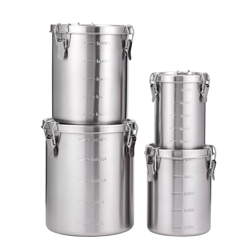 Stainless Steel Leak-proof Container Sealed Bento Box Snack Jar Outdoor Fridge Cooler