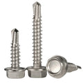 M5.5 M6.3 #8 #10 #12 #14  410 Stainless Steel Tek Hex Washer Head Self Drilling Screws Sheet Metal Screws