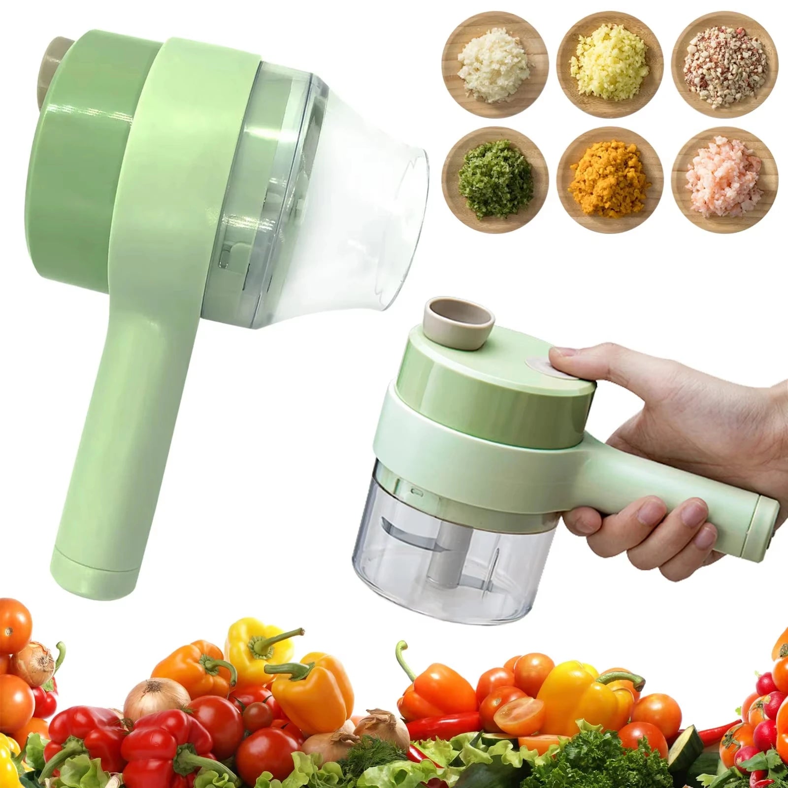 Hot Choice Luxury Mini Multifunctional Manual Slicer Machine Cutter Electric Vegetable Chopper