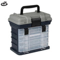 Fishing Tackle Box 5 Tray Carp Fishing Lures Storage System Cantilever Tackle Box