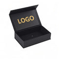 Luxury Rectangle Perfume Gift Box Custom Black Cardboard Matt Lamination Rigid Sponge for Magnetic Perfume Bottle Packaging