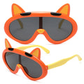 2025 New Style Cartoon Cat-Shaped Sunglasses for Kids Boys and Girls UV400 Polarized TAC Glass Lens PC Frame Material