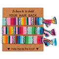 Mexican Ribbon Hair Ties No Crease Ribbon Elastics Ponytail Holders Hair Bands Girls Ladies Mexican Festival Hair Accessories