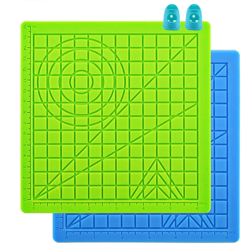 Factory Wholesale Silicone Design Mat DIY Creative Drawing Template Mat for 3D Printing Drawing Printer Pen