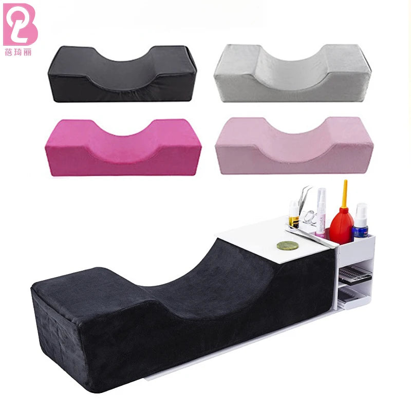 Beiqili Custom Private Label Memory Foam U-Shape Lash Extension Pillow Beauty Salon Neck Support Sleeping Eyelash Extension Tool