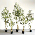 90cm to 240cm Eco-Friendly Artificial Olive Tree Plastic Potted Indoor Decoration Featuring Silk Fabric PE Materials for Hotels
