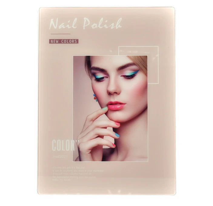 Professional Manufacturer Custom Logo Printed Acrylic Nail Color Display Book 2022 New Gel Polish Color Display Chart 120 Color