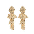 Hot Sale Gold Plated Long Geometric Earrings Women's Irregular Geometric Exaggerated Earrings Jewelry for Party