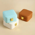 Hot Selling Custom Logo Luxury Travel PU Leather Jewelry Suit Gift case Boxes Packaging Box