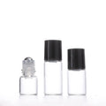 1ml 2ml 3ml round Glass Roll-on Bottle Simple Style Empty Roller Bottles Clear Cover for Perfume Roll-on Deodorant MOQ 100pcs