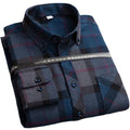 Cotton Matte Long Sleeved Shirt Men's Long Sleeved Washed 100% Cotton Flannel Casual Shirt