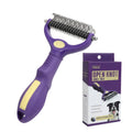 Double Sided Pet Safe Dematting Comb Dog Deshedding Undercoat Rake Cats Detangling Thinning Shedding Brush