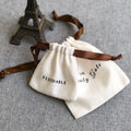 Low MOQ 50 Custom Design Small Canvas Bag Can Customized Size Wholesale Canvas Drawstring Bag