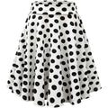 Shinesia Women Plus Size Breathable Summer Skirts Natural Waist Colorful Dots A-Line Elegant Casual Eco-Friendly Knee-Length