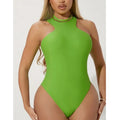 F230293 Custom Workout Gym Clothing Women Quick Dry Yoga Set One Piece Short Jumpsuits Gym Fitness Solid Crew Neck Bodysuit