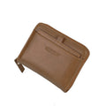 New PU Leather Multi-Card Slot Credit Card Holder Zipper Short Wallet for Men