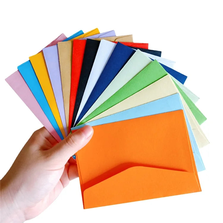 11.8X8CM Vintage Candy Color Series Paper Envelope DIY Multifunction Gift Envelope Custom Your logo Size Custom Your Design