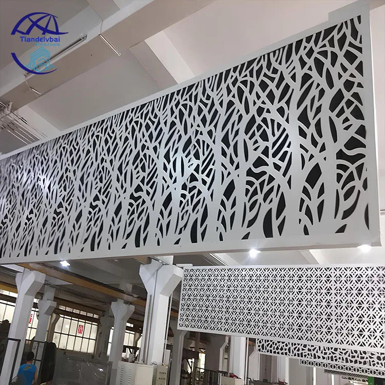 Aluminum Facade Decorative PVDF Coating Perforated Carved Aluminum Veneer for Curtain Wall Cladding