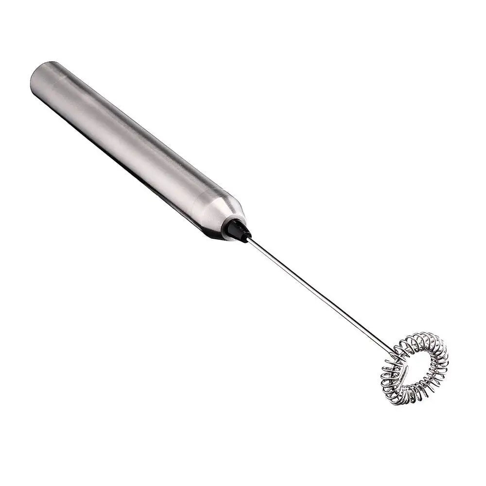 Hot Selling Handheld Automatic Battery Powered Stainless Steel Mini Electric Milk Frother for Coffee