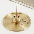 CHENLANG Multi-hole Solid Brass Aromatic Incense Holder Ash Catcher Sticks Burner Set Eco-Friendly Customizable Long-lasting