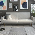 Modern Design Upholstered Line Fabric Sectional Sofa Bed for Living Room Bedroom & Apartment-3-Seater
