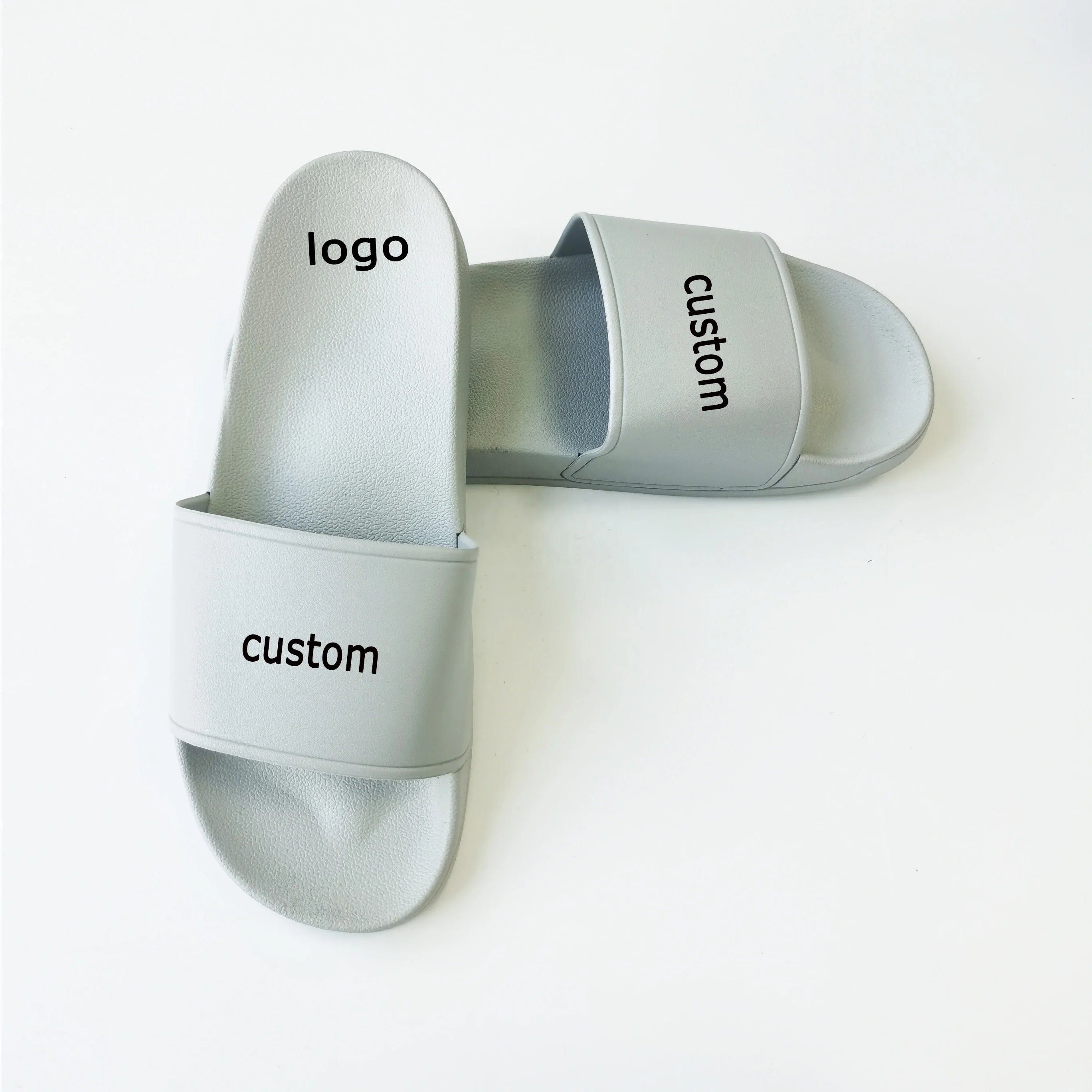 2022 EVA PVC Shoes Man Sandal Made Printed Logo Woman Custom Slippers Men Slides