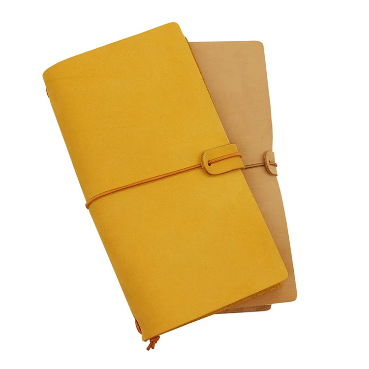 Genuine Leather Cover Drawing Planner Bujo Traveller Note Size Sticker Top Layer Real Leather Journaling