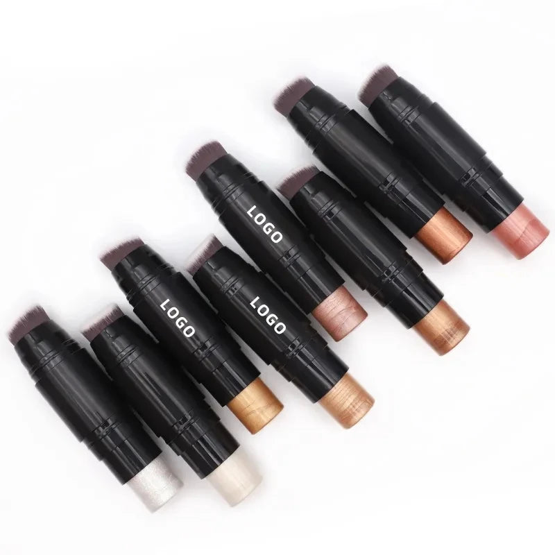Wholesale 8 Colors Customised Long-lasting Waterproof Highlighter Stick Private Label Bronzer & Highlighters for Daily Life