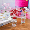 Crystal Flower Tree  Paperweight Crafts Home Wedding Decor Miniature Souvenirs Decor Ornament